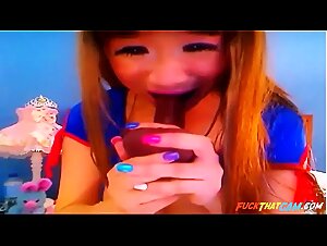 Asian Chinese Camgirl Foot Fetish with Sex Toy